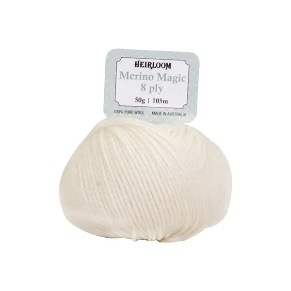 Heirloom Merino Magic 8ply Crochet & Knitting Yarn, 50g Wool Yarn