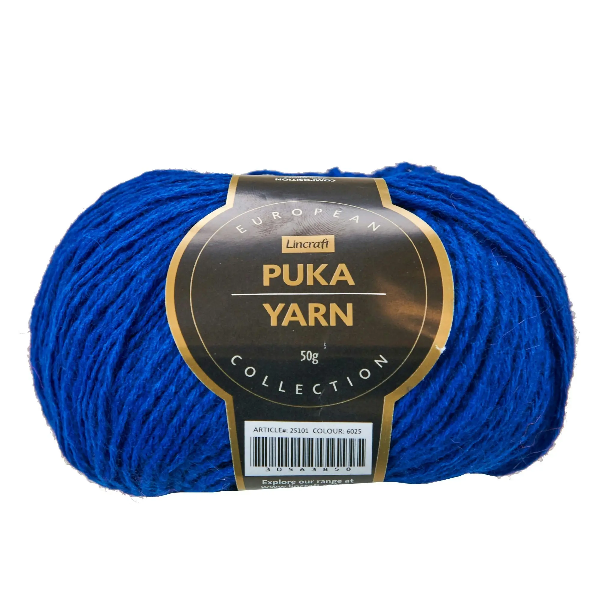 European Collection Puka Crochet & Knitting Yarn, 50g