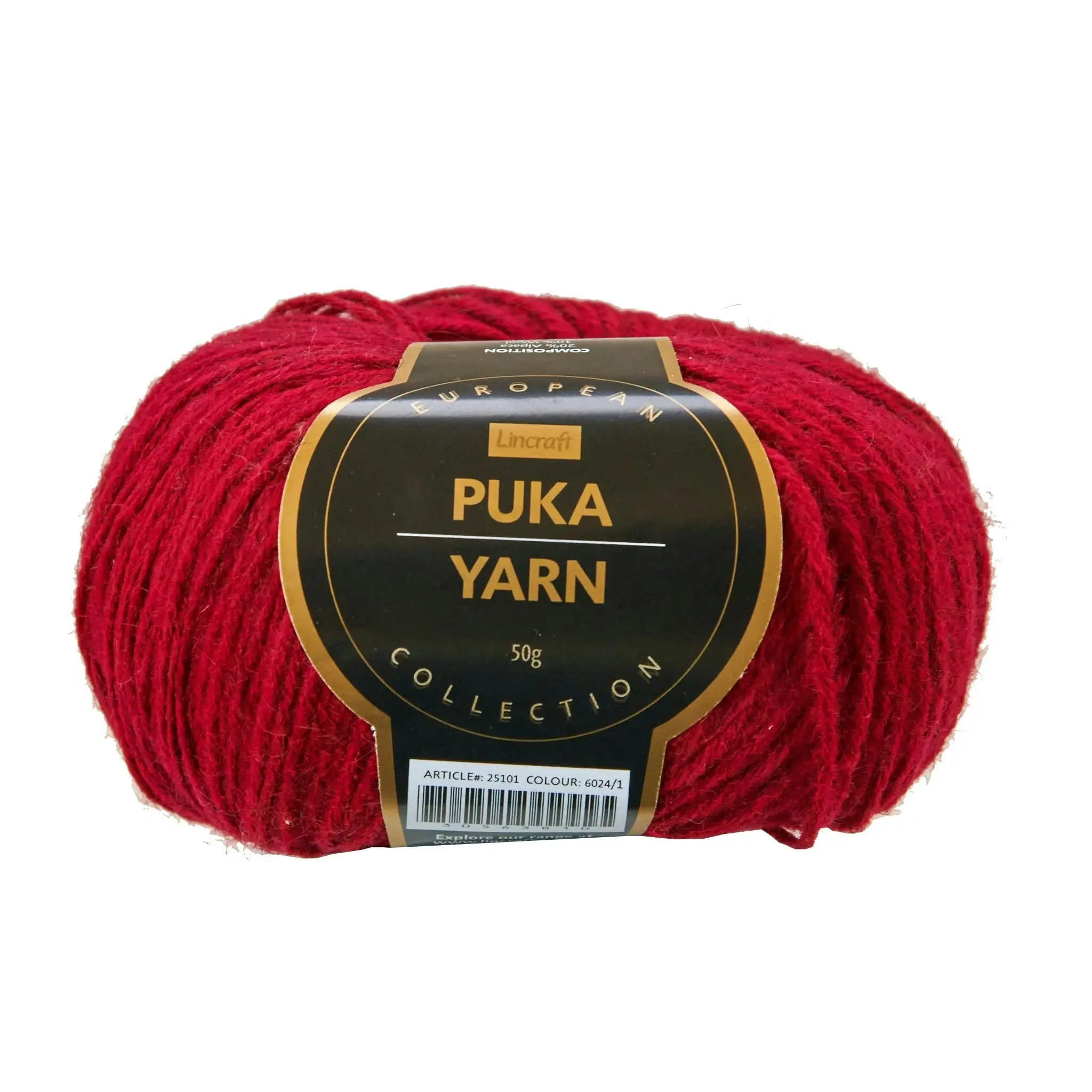 European Collection Puka Crochet & Knitting Yarn, 50g