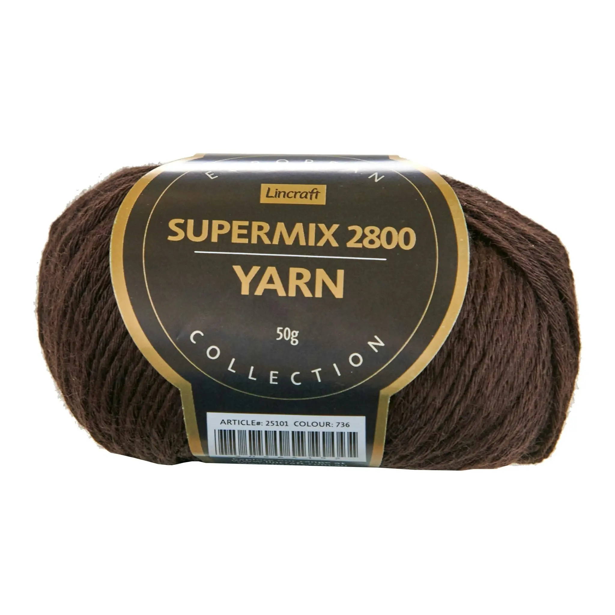 European Collection Supermix 2800 Crochet & Knitting Yarn, 50g