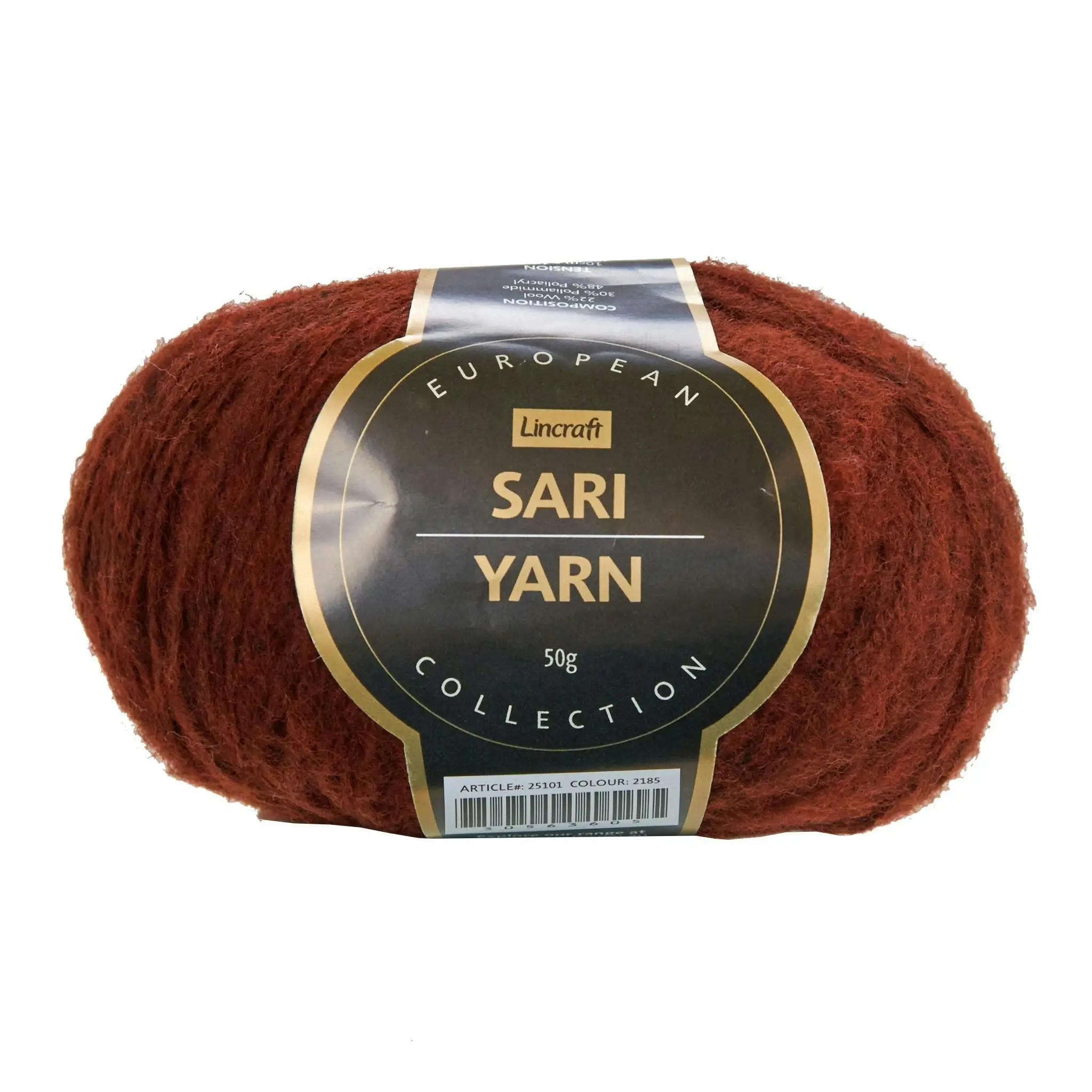 European Collection Sari Crochet & Knitting Yarn, 50g