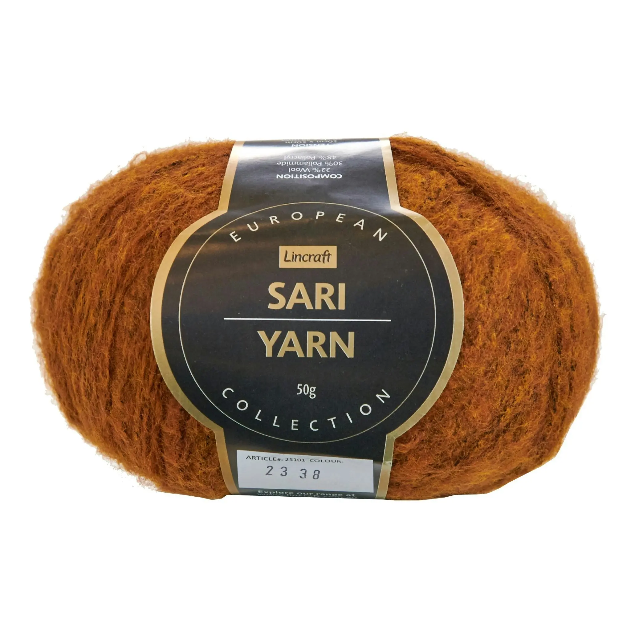 European Collection Sari Crochet & Knitting Yarn, 50g