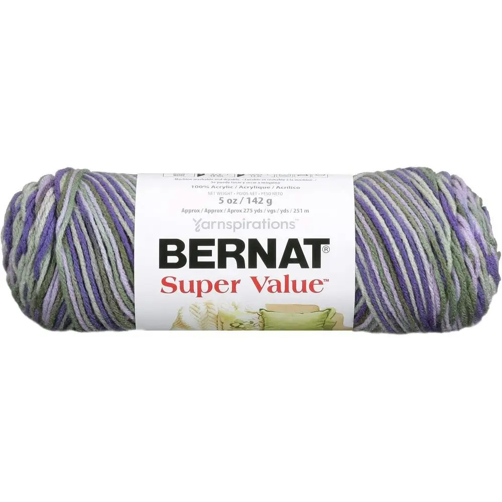 Bernat Super Value Ombre Crochet & Knitting Yarn - 142g Acrylic Yarn