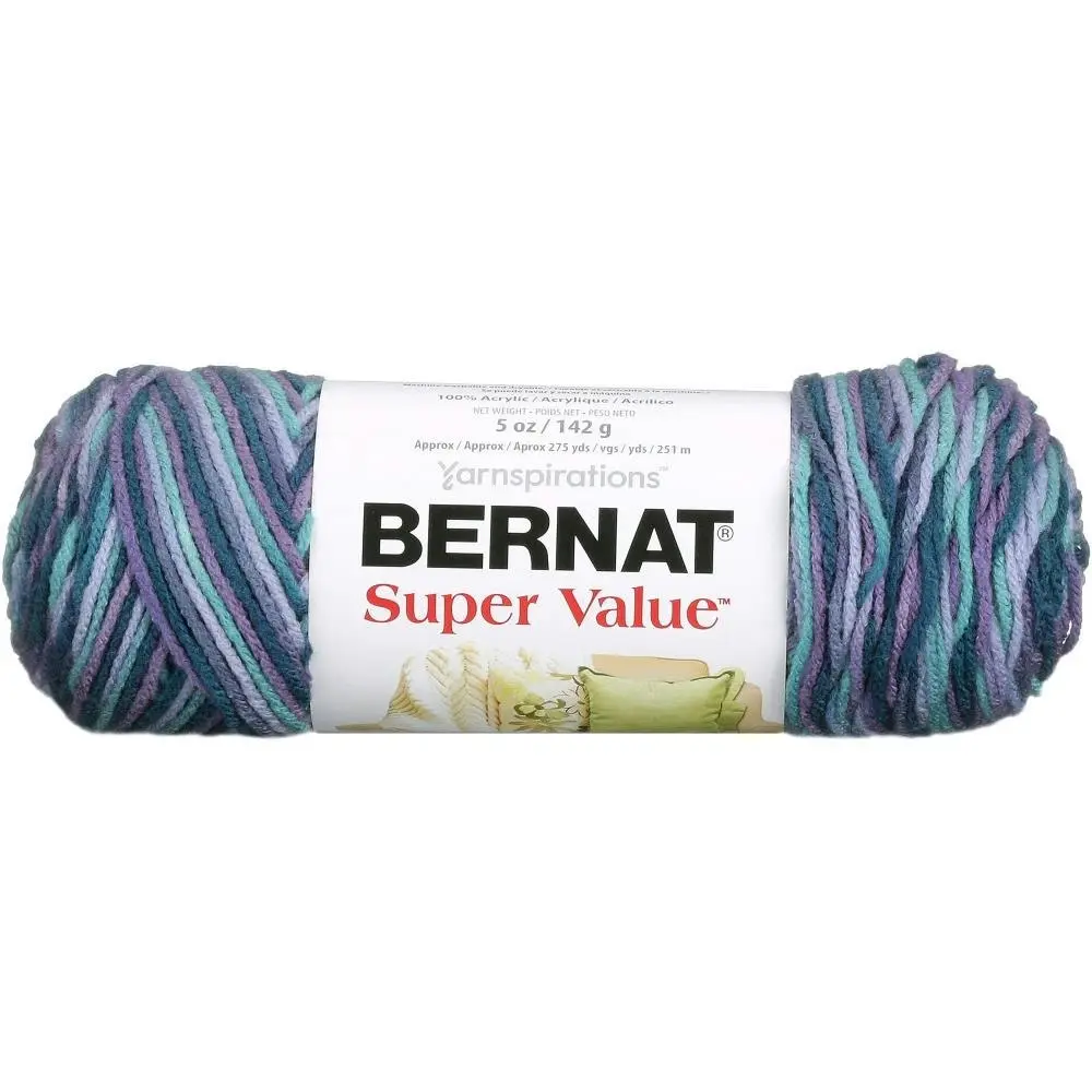 Bernat Super Value Ombre Crochet & Knitting Yarn - 142g Acrylic Yarn