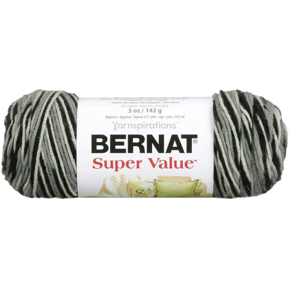 Bernat Super Value Ombre Crochet & Knitting Yarn - 142g Acrylic Yarn