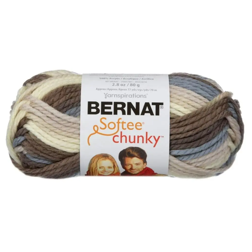 Bernat Softee Chunky Yarn Crochet & Knitting Yarn, 3ply - 80g Acrylic Yarn