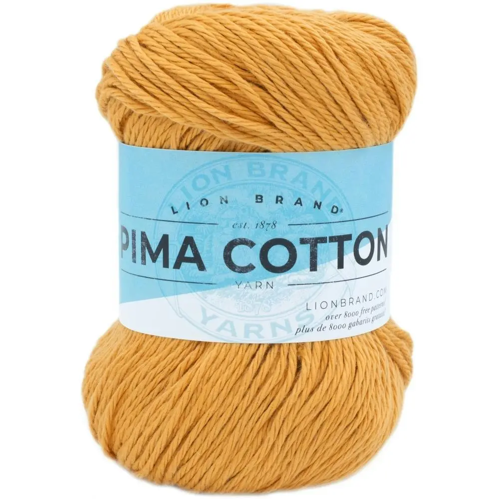 Lion Brand Pima Cotton Crochet & Knitting Yarn, 85g Cotton Yarn