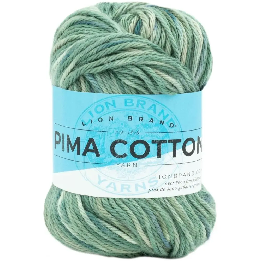 Lion Brand Pima Cotton Crochet & Knitting Yarn, 85g Cotton Yarn