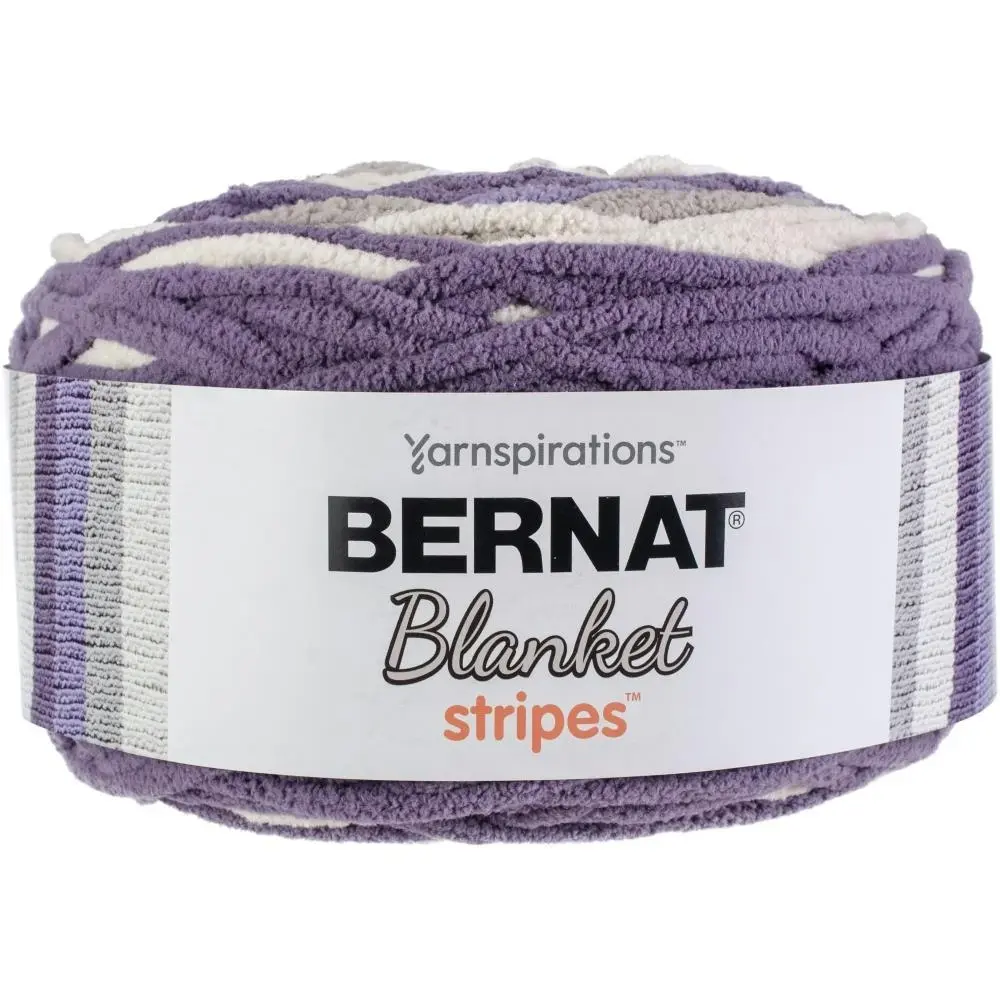 Bernat Blanket Stripes Crochet & Knitting Yarn - 300g Polyester Yarn