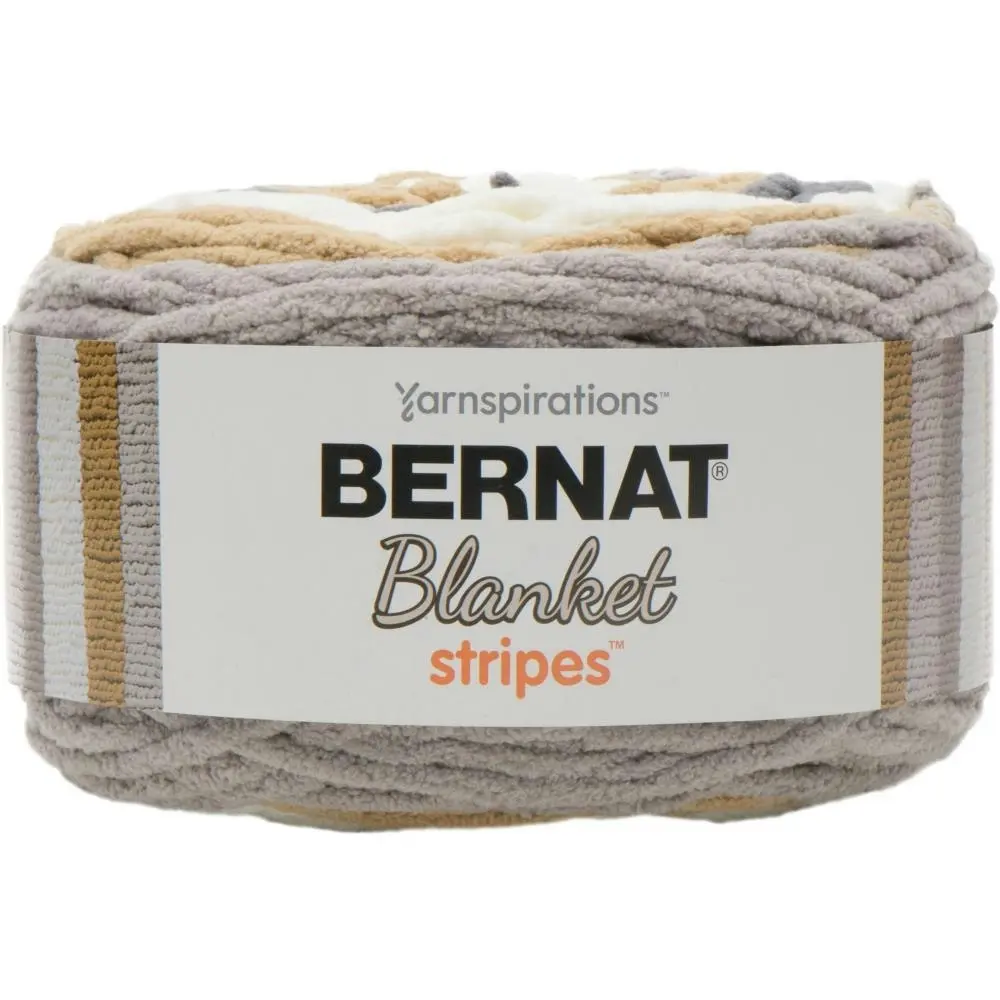 Bernat Blanket Stripes Crochet & Knitting Yarn - 300g Polyester Yarn