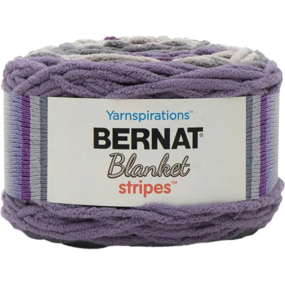 Bernat Blanket Stripes Crochet & Knitting Yarn - 300g Polyester Yarn