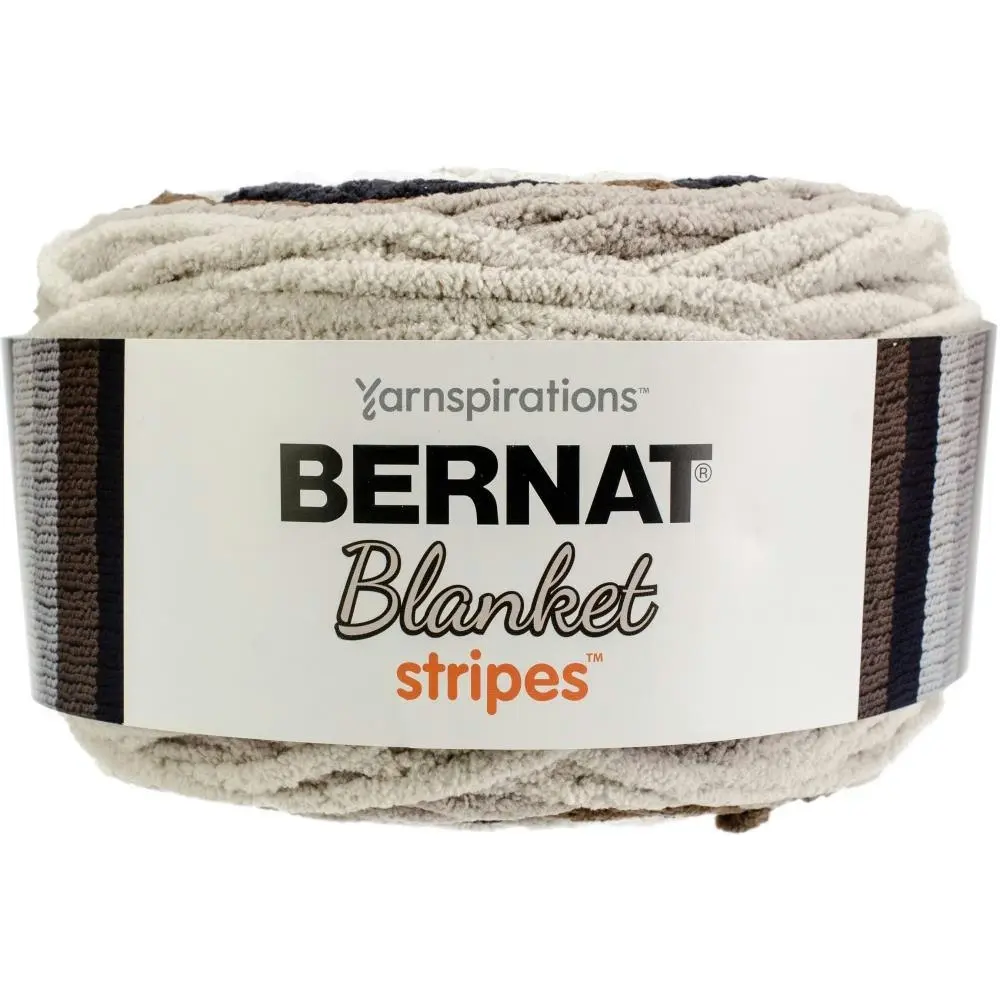 Bernat Blanket Stripes Crochet & Knitting Yarn - 300g Polyester Yarn