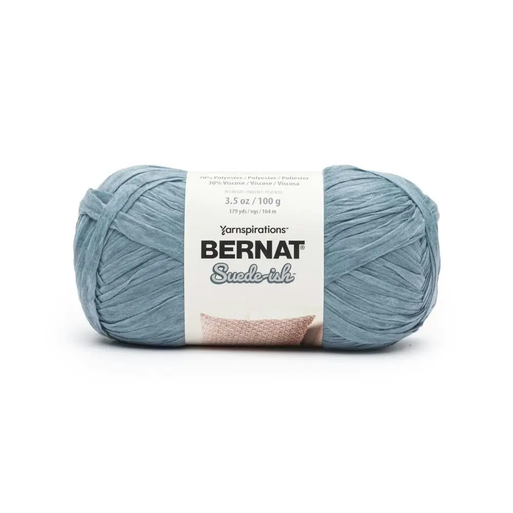 Bernat Sued-Ish Crochet & Knitting Yarn - 100g Polyester Viscose Yarn