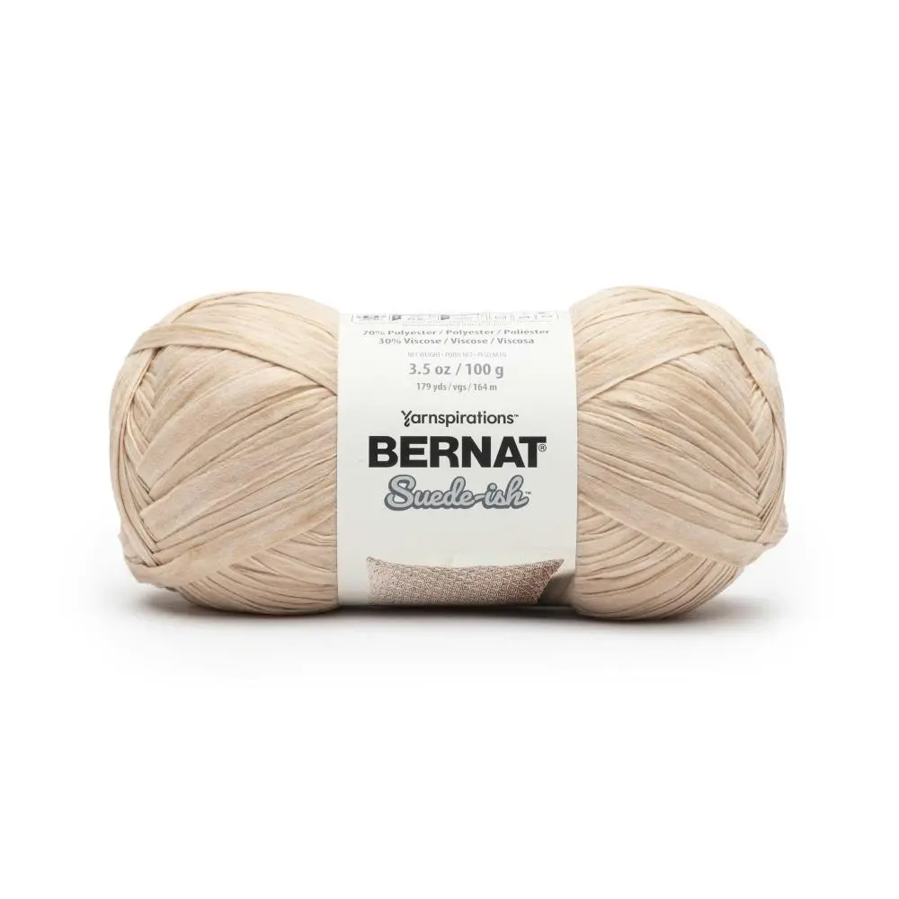 Bernat Sued-Ish Crochet & Knitting Yarn - 100g Polyester Viscose Yarn