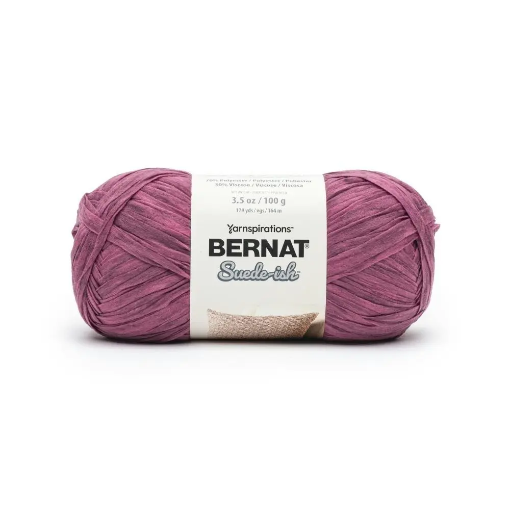 Bernat Sued-Ish Crochet & Knitting Yarn - 100g Polyester Viscose Yarn