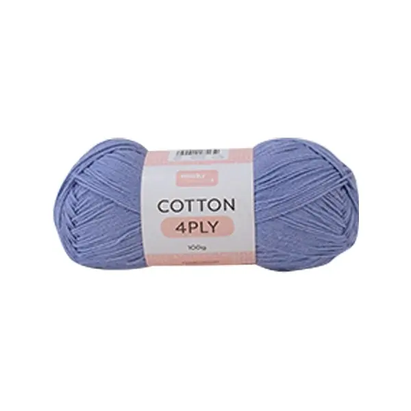 Makr Cotton 4ply Crochet & Knitting Yarn, 100g Cotton Yarn