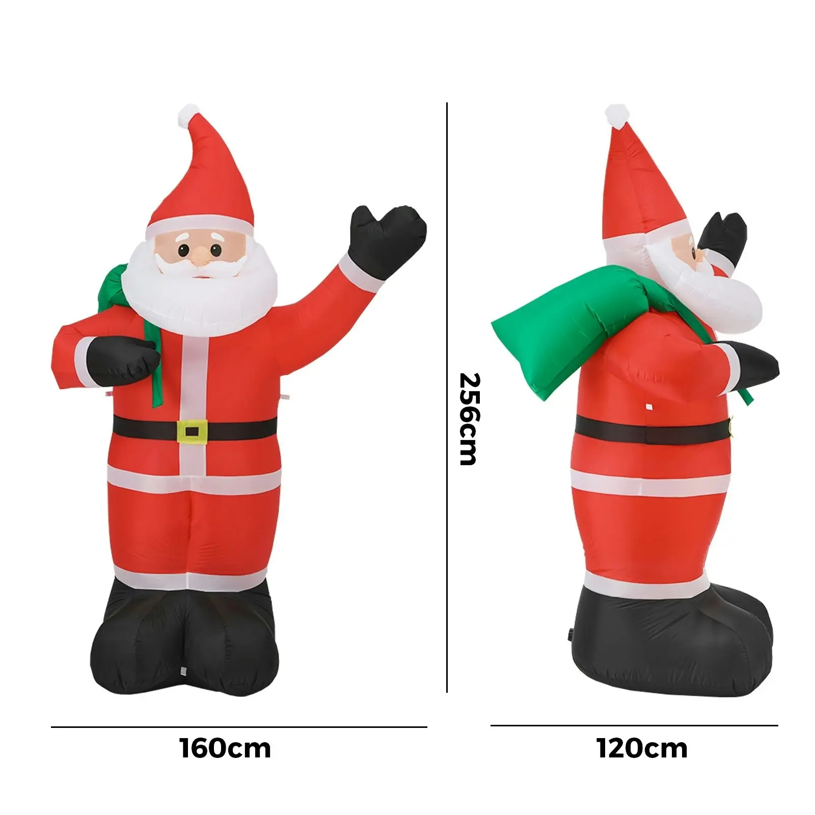 Mazam 2.4M Christmas Inflatable Santa Xmas Outdoor Decorations LED Lights