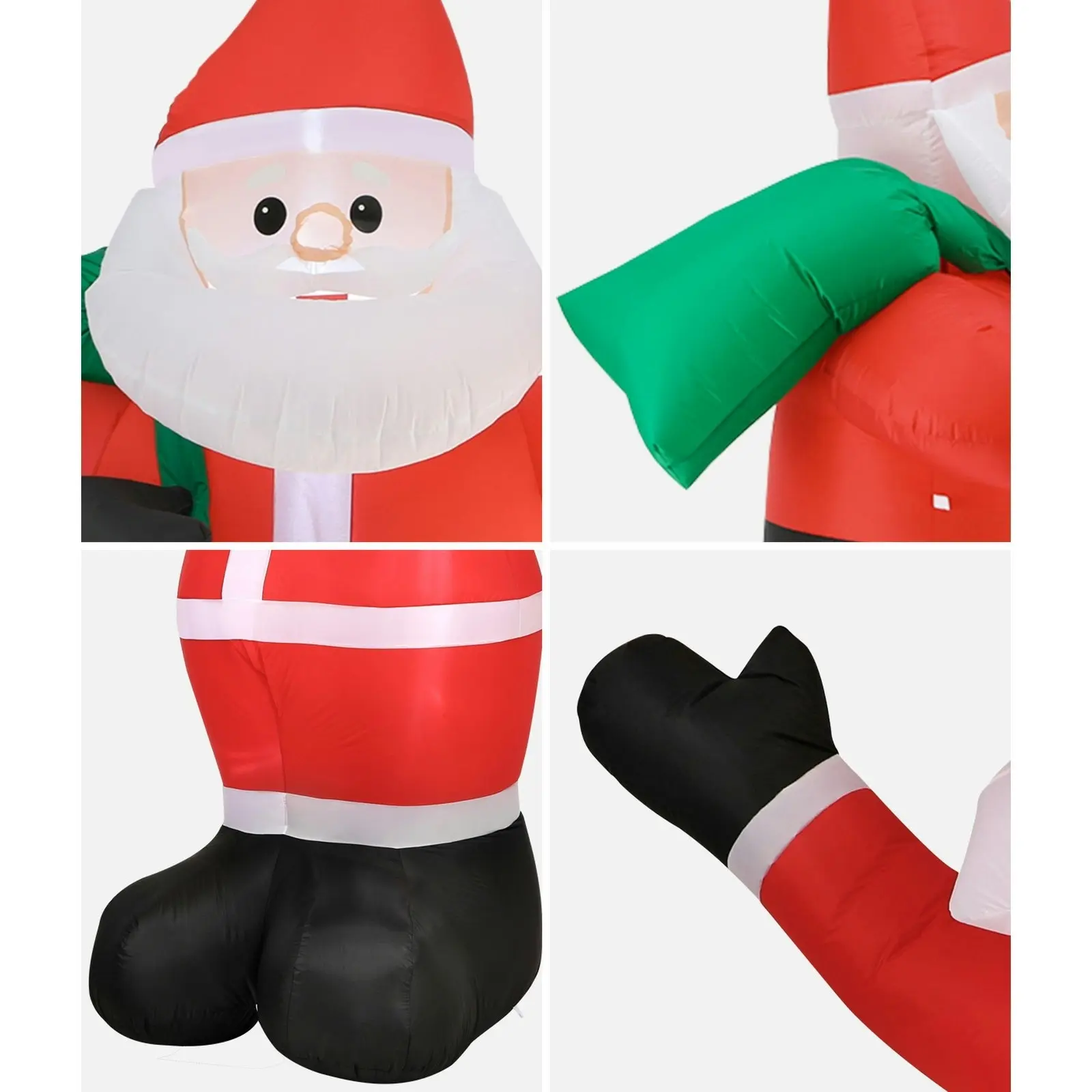 Mazam 2.4M Christmas Inflatable Santa Xmas Outdoor Decorations LED Lights