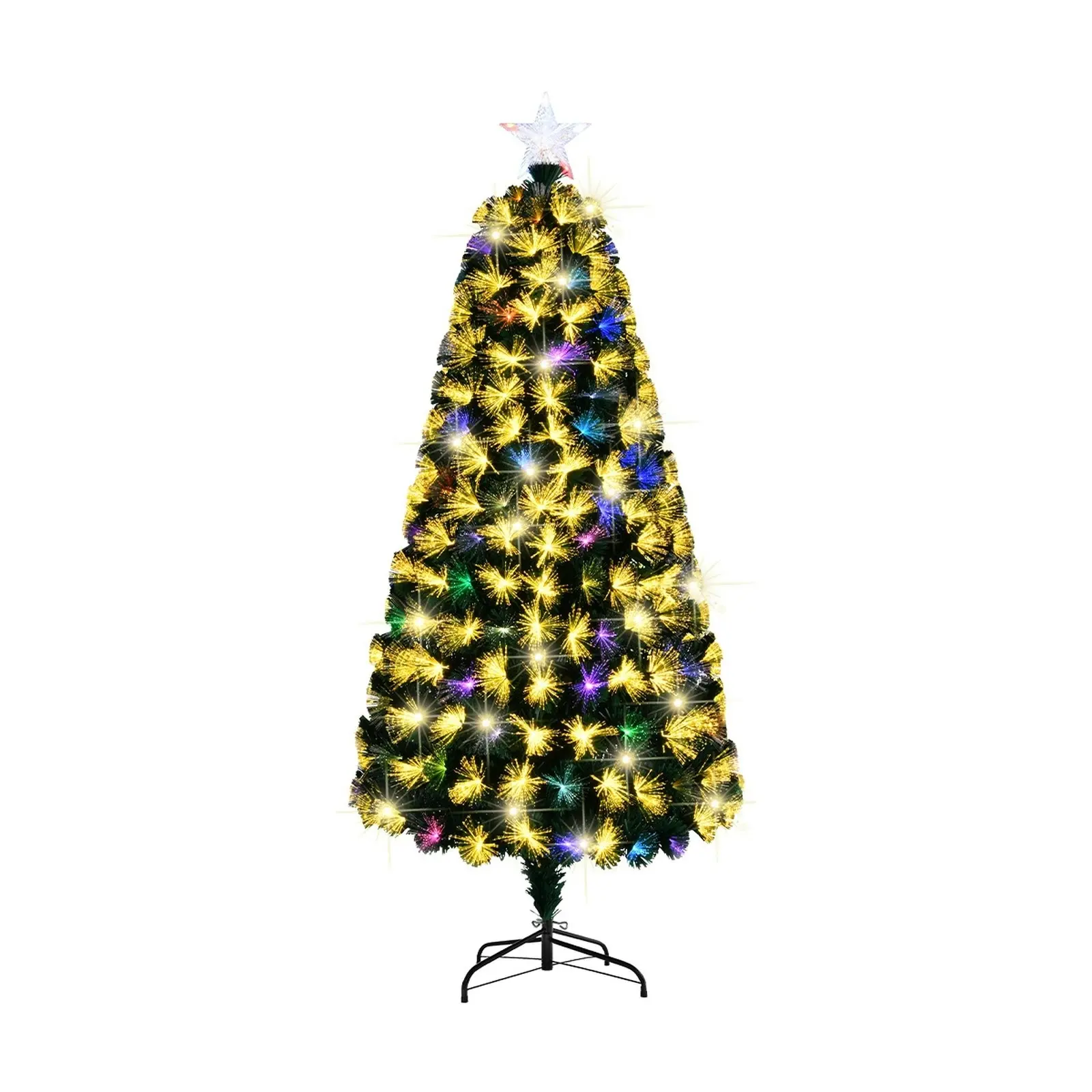 Mazam Christmas Tree 1.8M 6FT LED Xmas trees Optic Fibre  Multi Colour 230 Tips