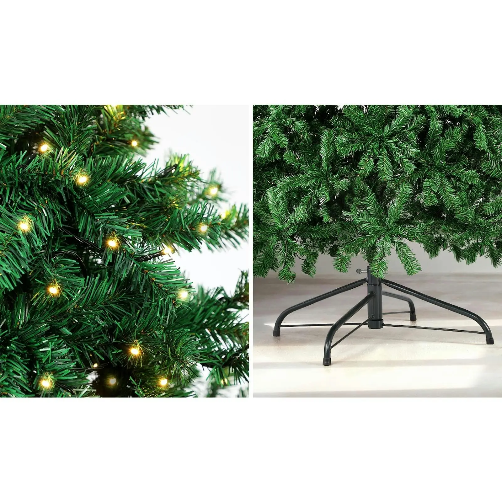 Mazam 2PCS LED Christmas Tree 1.8M 6FT Xmas Trees Decorations Green 800 Tips