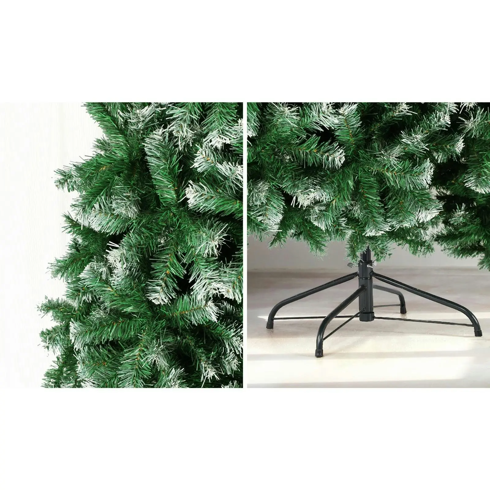 Mazam 2PCS Christmas Tree 1.8M 6FT Xmas Trees Snowy Decorations Green 800 Tips