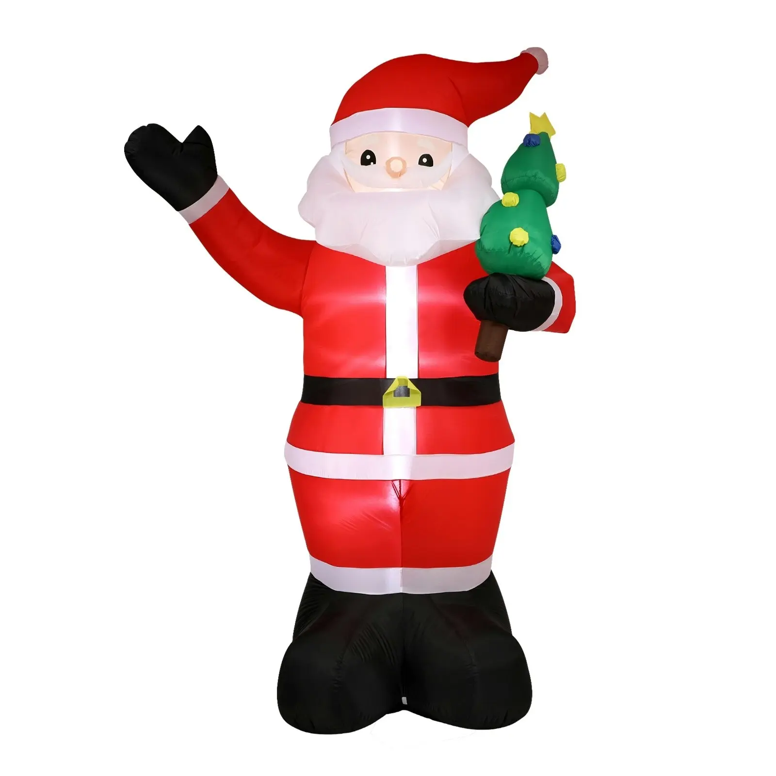 Mazam 2PCS 3.6M Christmas Inflatable Santa Xmas LED Lights Outdoor Decoration