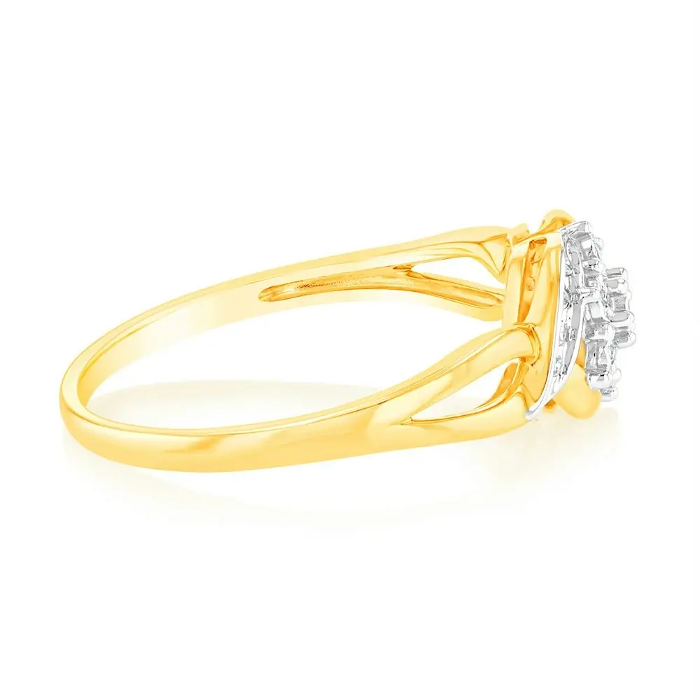 Luminesce Lab Grown Diamond Ring in 9ct Yellow Gold