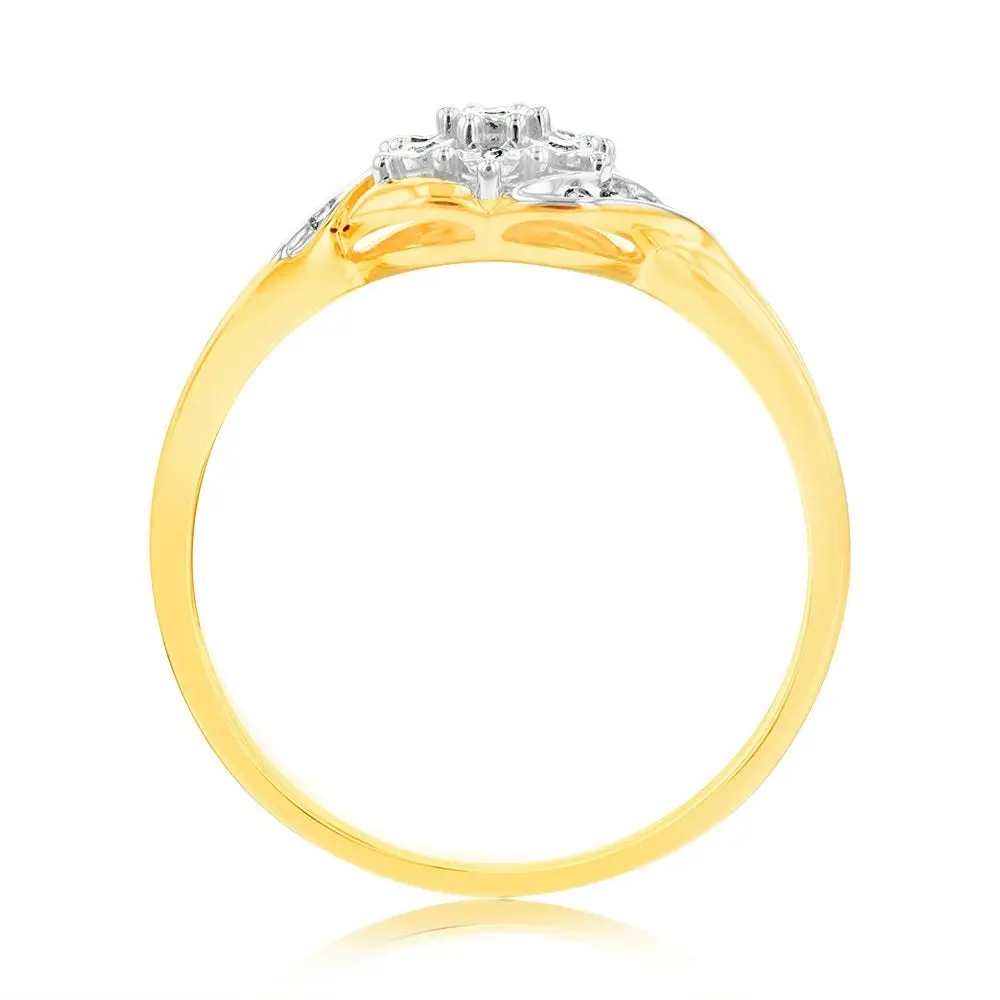 Luminesce Lab Grown Diamond Ring in 9ct Yellow Gold