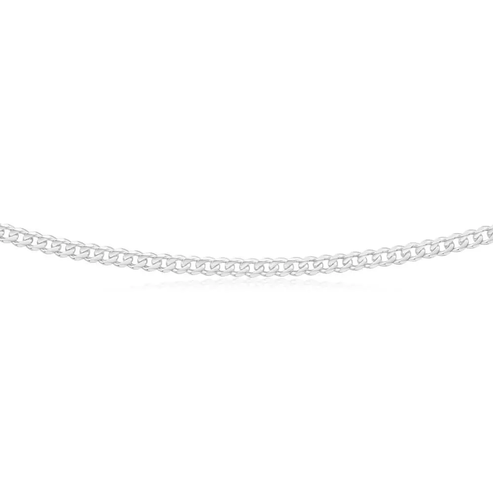 Sterling Silver 100 Gauge Diamond Cut 50cm Curb Chain