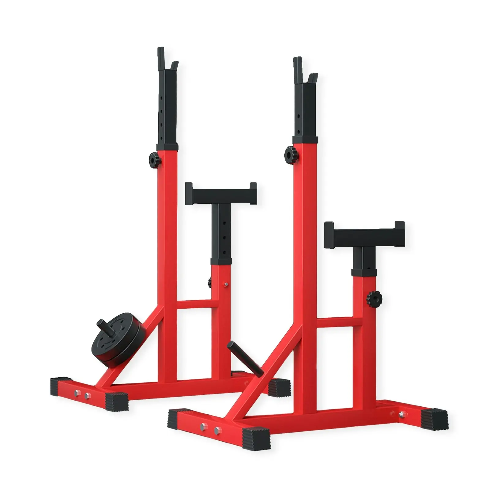 Adjustable Squat Rack Fitness Exercise Weight Lifting Home Gym Barbell Stand