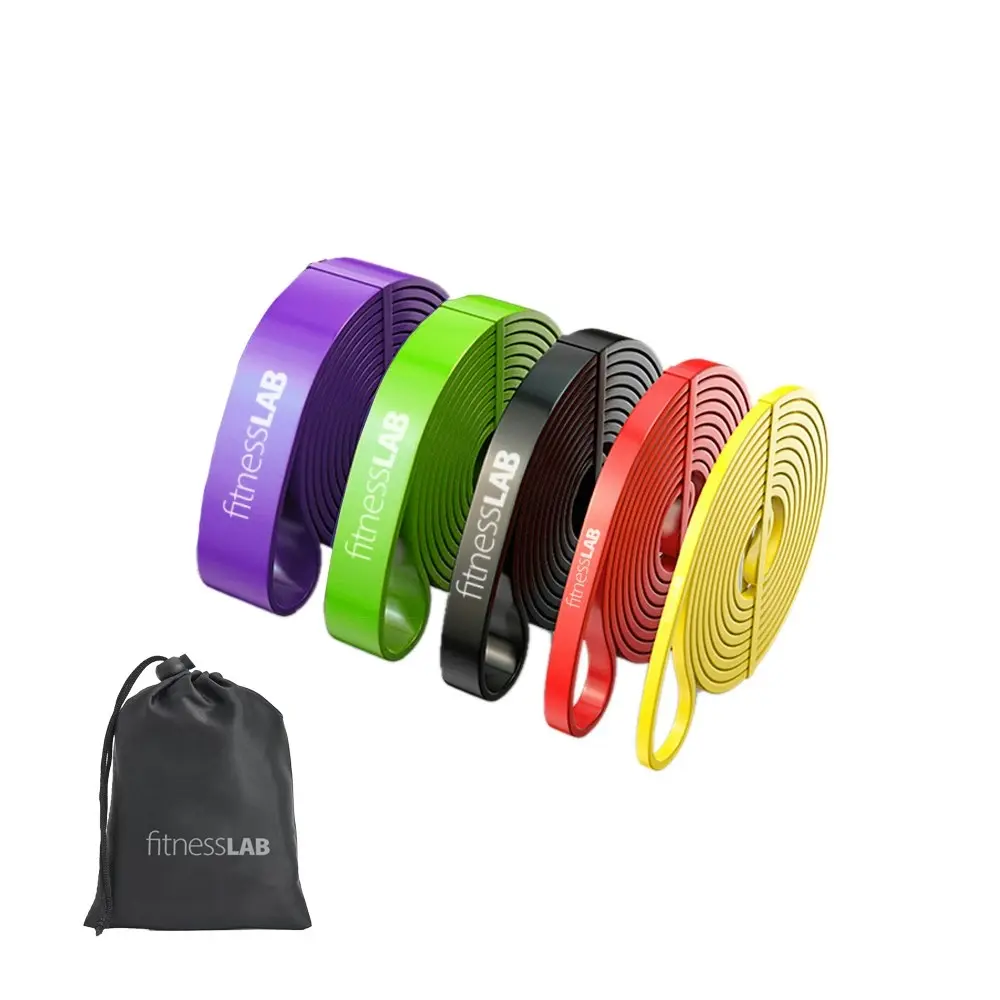 6Pcs Resistance Bands Band Power Heavy Duty Loop Set For Yoga Workout Fitness Exercise