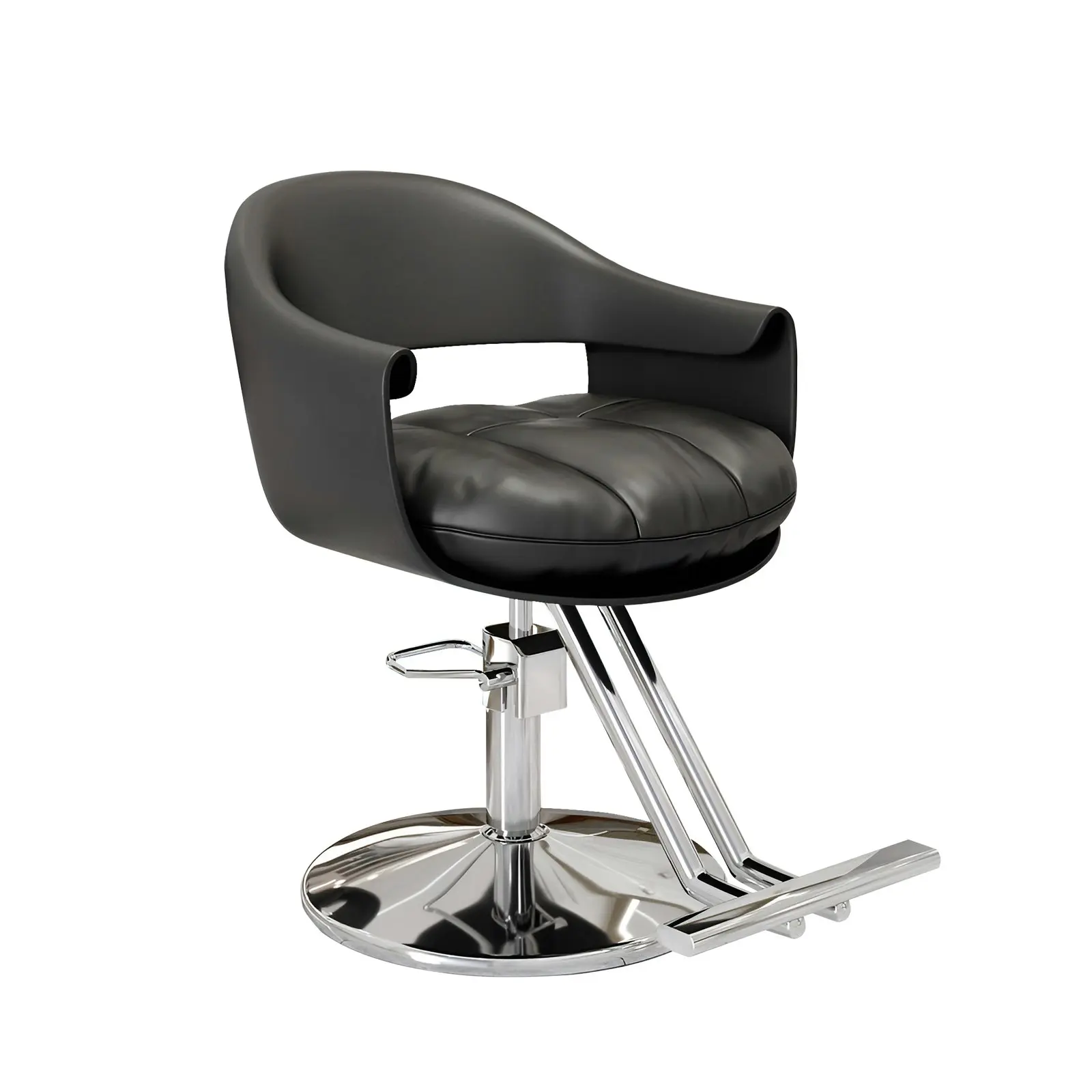 Salon Stool Swivel Chair Backrest Barber Hair Dresser Chair Hydraulic Lift - 2 Designs