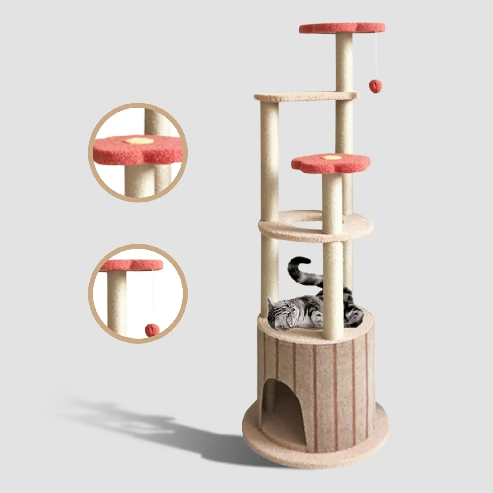 TOPET  Cat Tree Trees Scratching Post Scratcher Tower Condo House Bed Toys