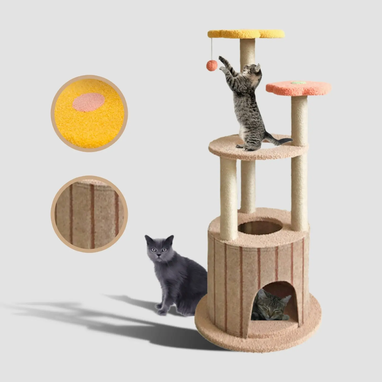 TOPET  Cat Tree Trees Scratching Post Scratcher Tower Condo House Bed Toys