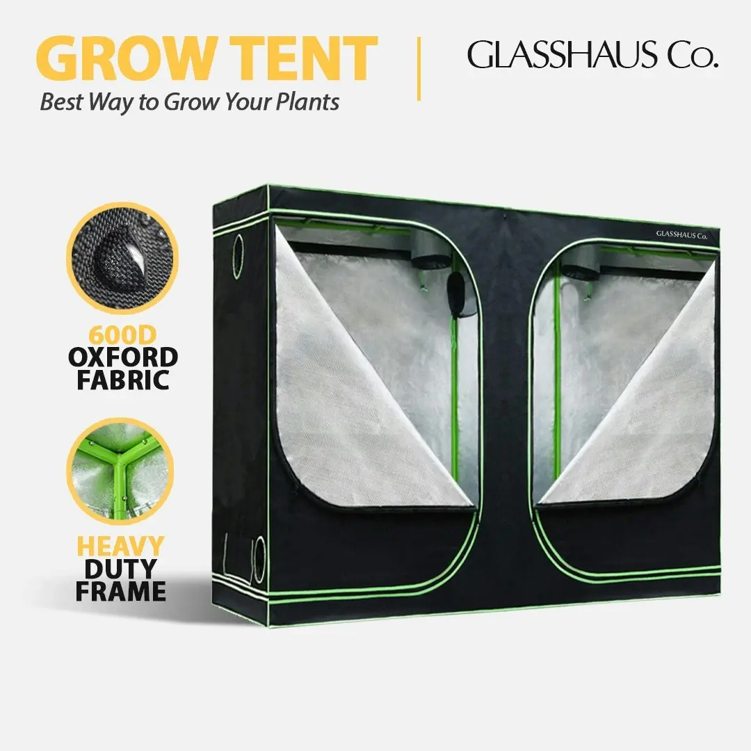 Glasshaus Grow Tent Kits Real 600D Oxford Hydroponic Indoor Grow System 11 Sizes