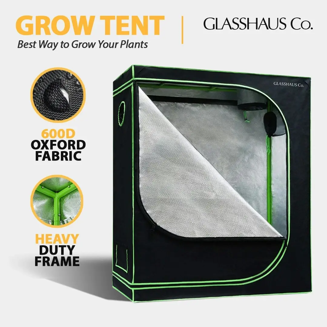 Glasshaus Grow Tent Kits Real 600D Oxford Hydroponic Indoor Grow System 11 Sizes