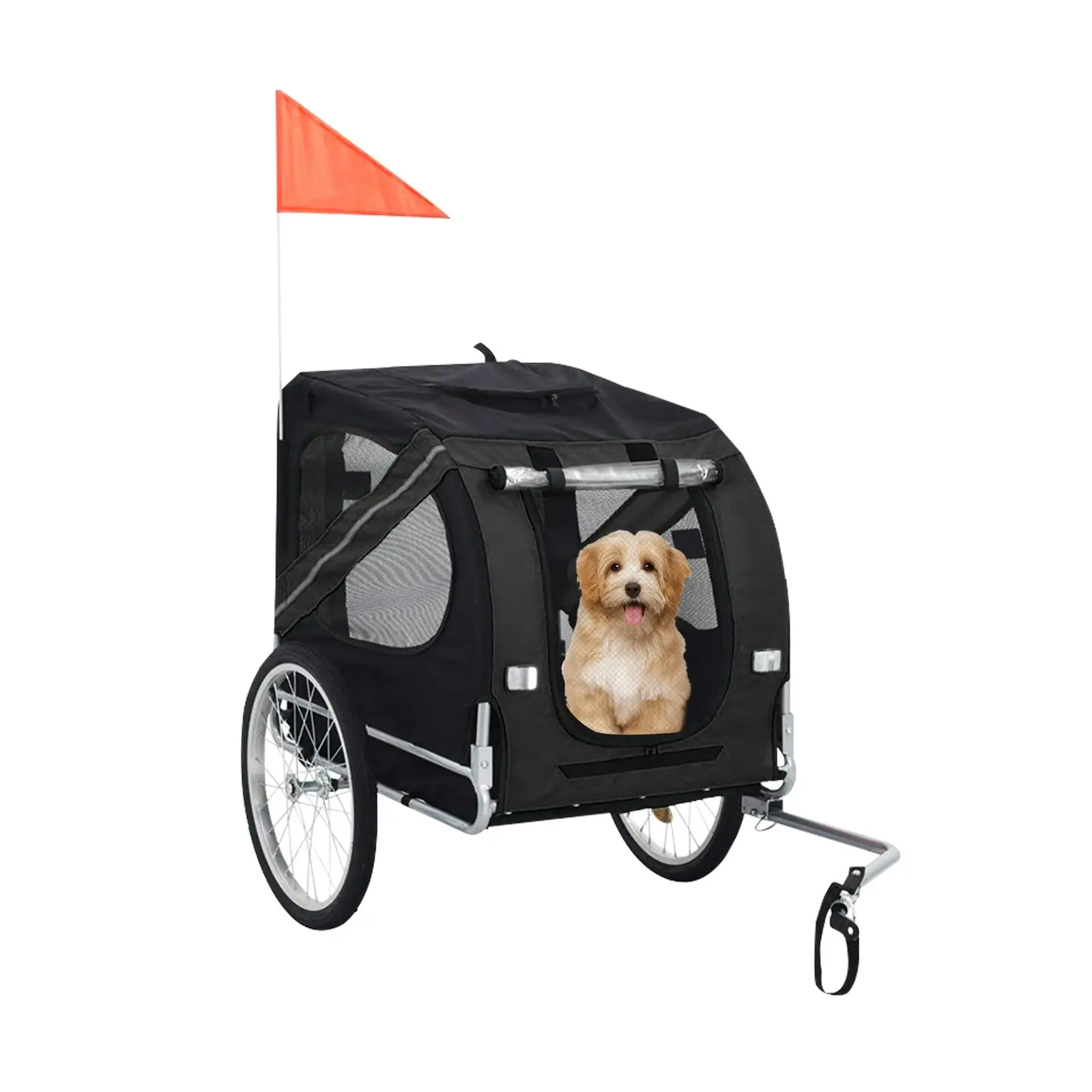 Pet Stroller Bicycle Trailer Pram Pet Jogger Dog Cat Size Small to Medium