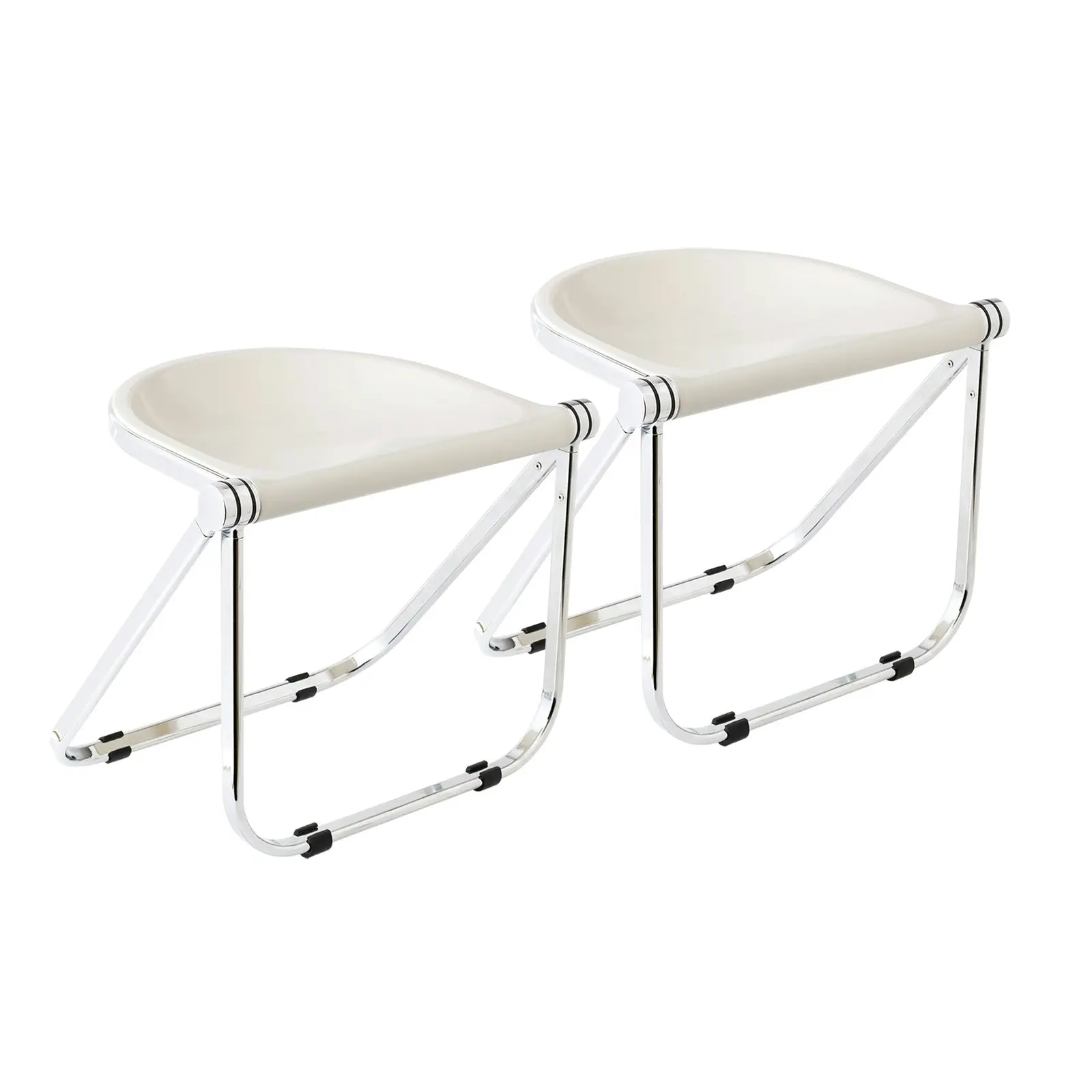 Folding Stool Seat Portable Fold Chair Plastic Foldable Dining Room Chair | Replica Giancarlo Piretti Pluff Stools