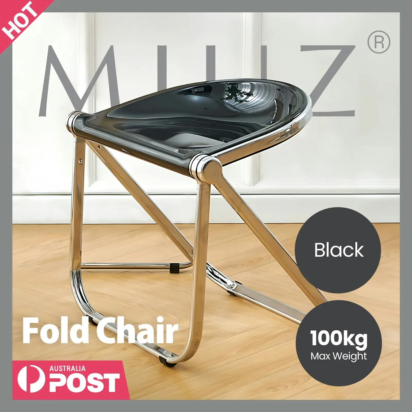 Folding Stool Seat Portable Fold Chair Plastic Foldable Dining Room Chair | Replica Giancarlo Piretti Pluff Stools