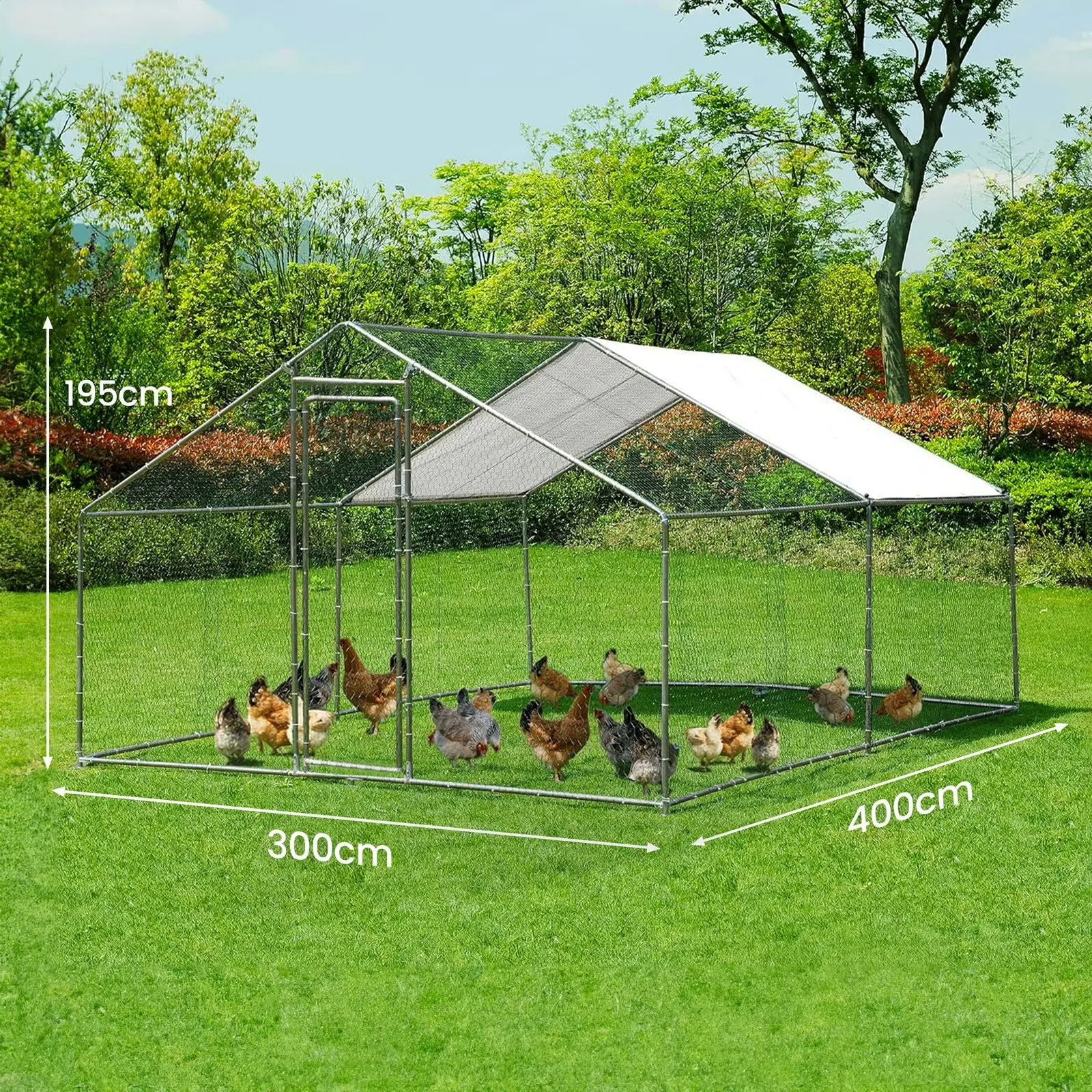 Large Walk-in Pet Chicken Run Coop Cage Rabbit Hutch Ferret House Guinea Pig Enclosure