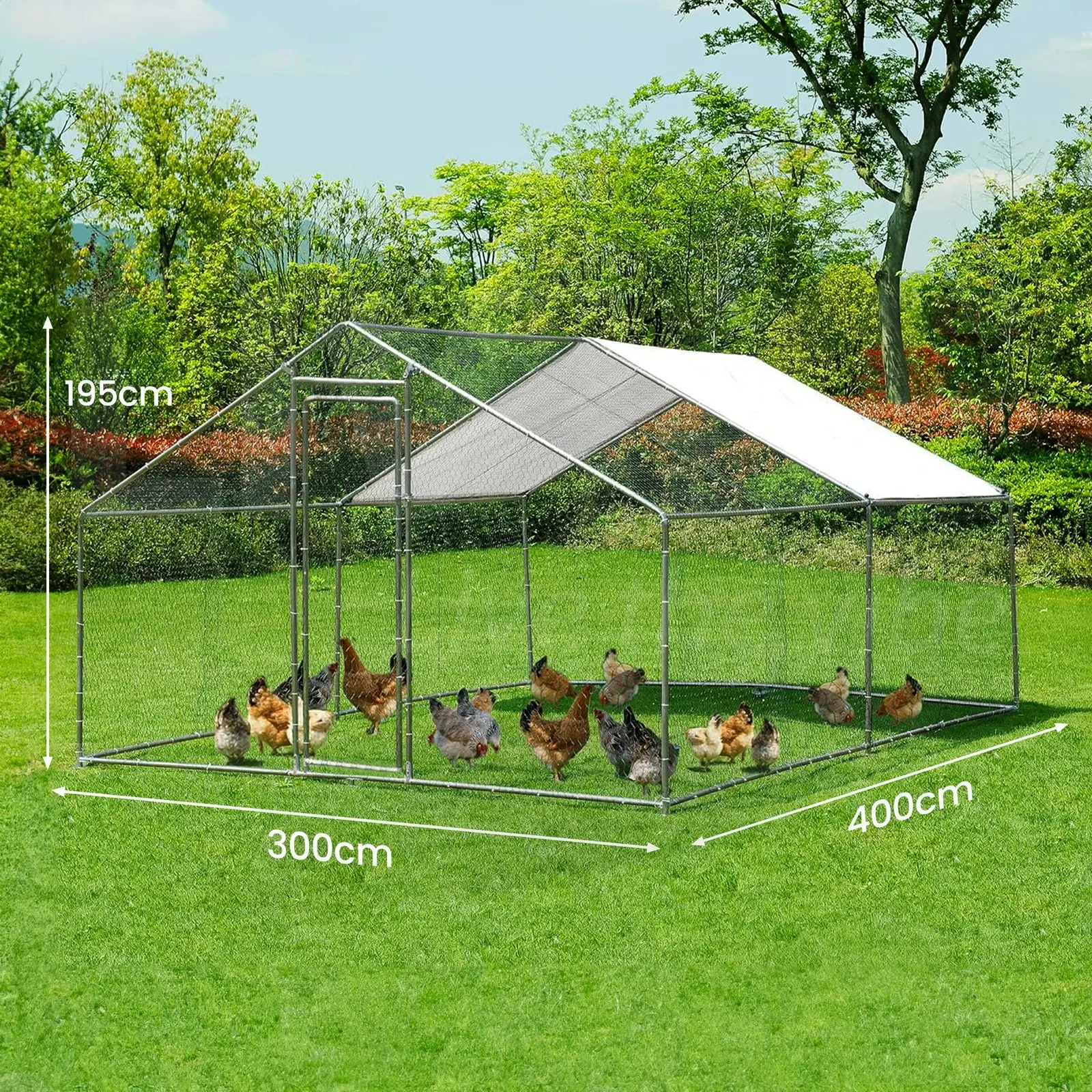 Large Walk-in Pet Chicken Run Coop Cage Rabbit Hutch Ferret House Guinea Pig Enclosure