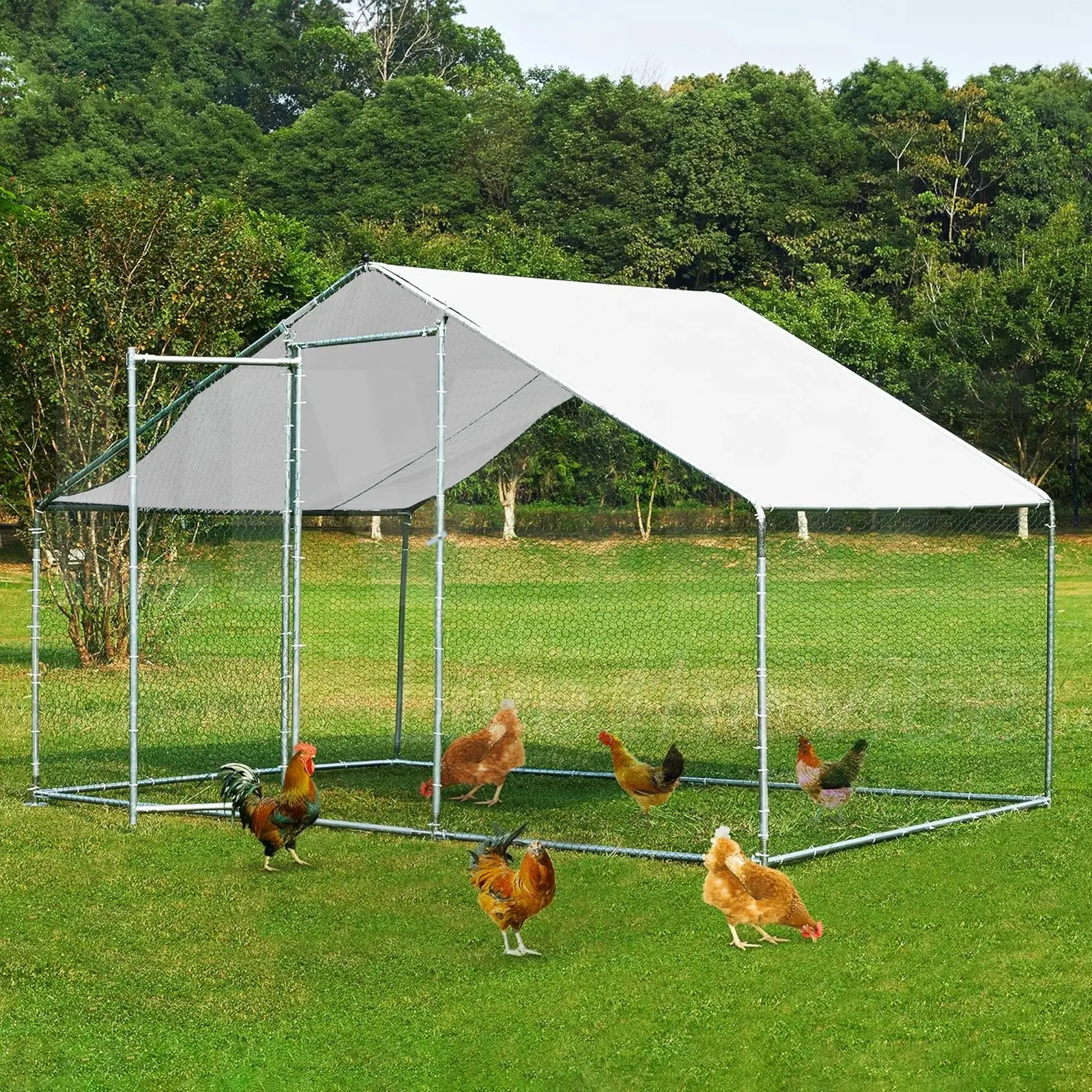 Large Walk-in Pet Chicken Run Coop Cage Rabbit Hutch Ferret House Guinea Pig Enclosure