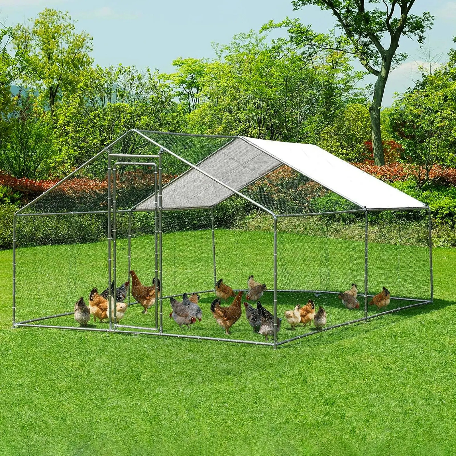 Large Walk-in Pet Chicken Run Coop Cage Rabbit Hutch Ferret House Guinea Pig Enclosure