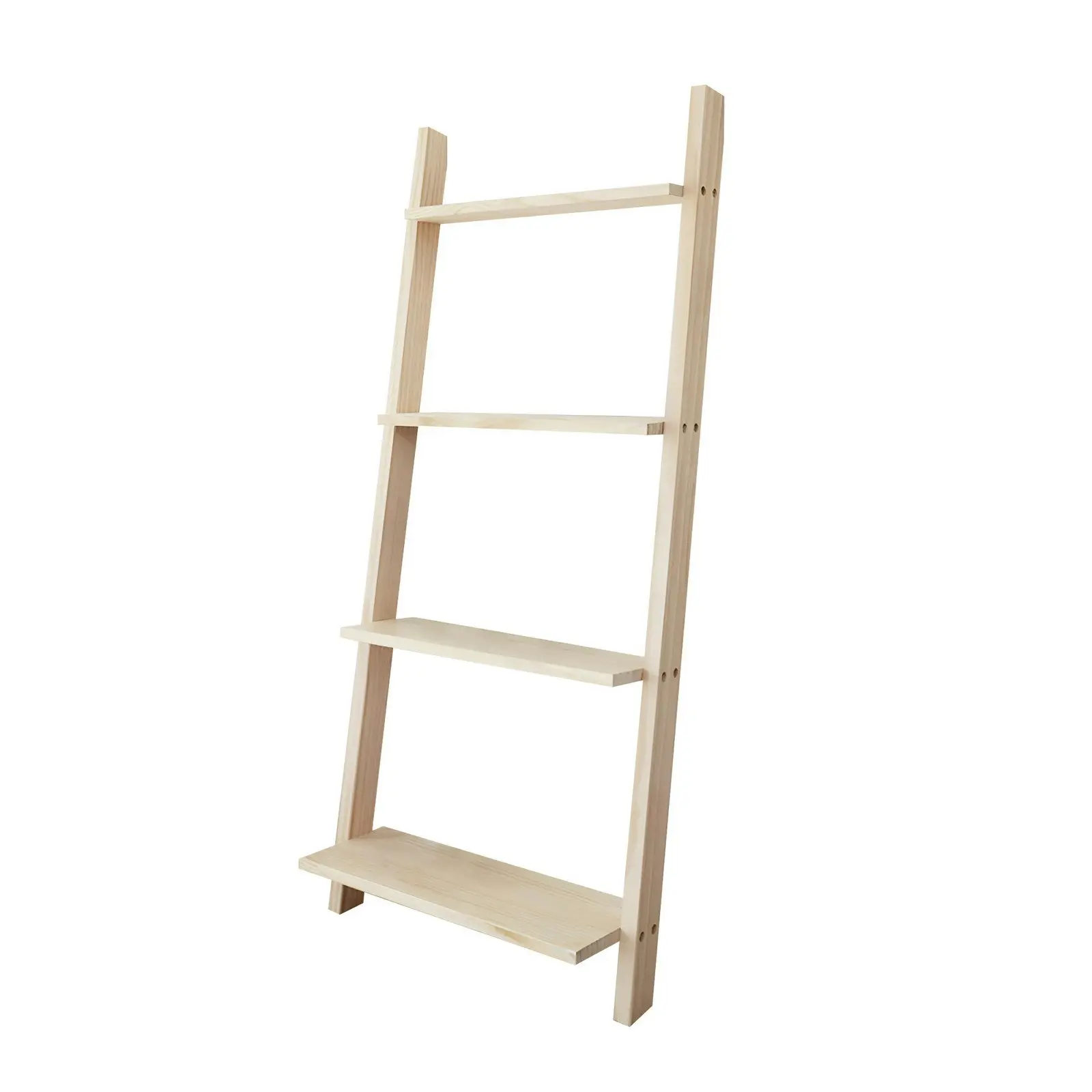 Ladder Shelf Wooden Display Storage Stand Rack Bookshelf Plant Stand