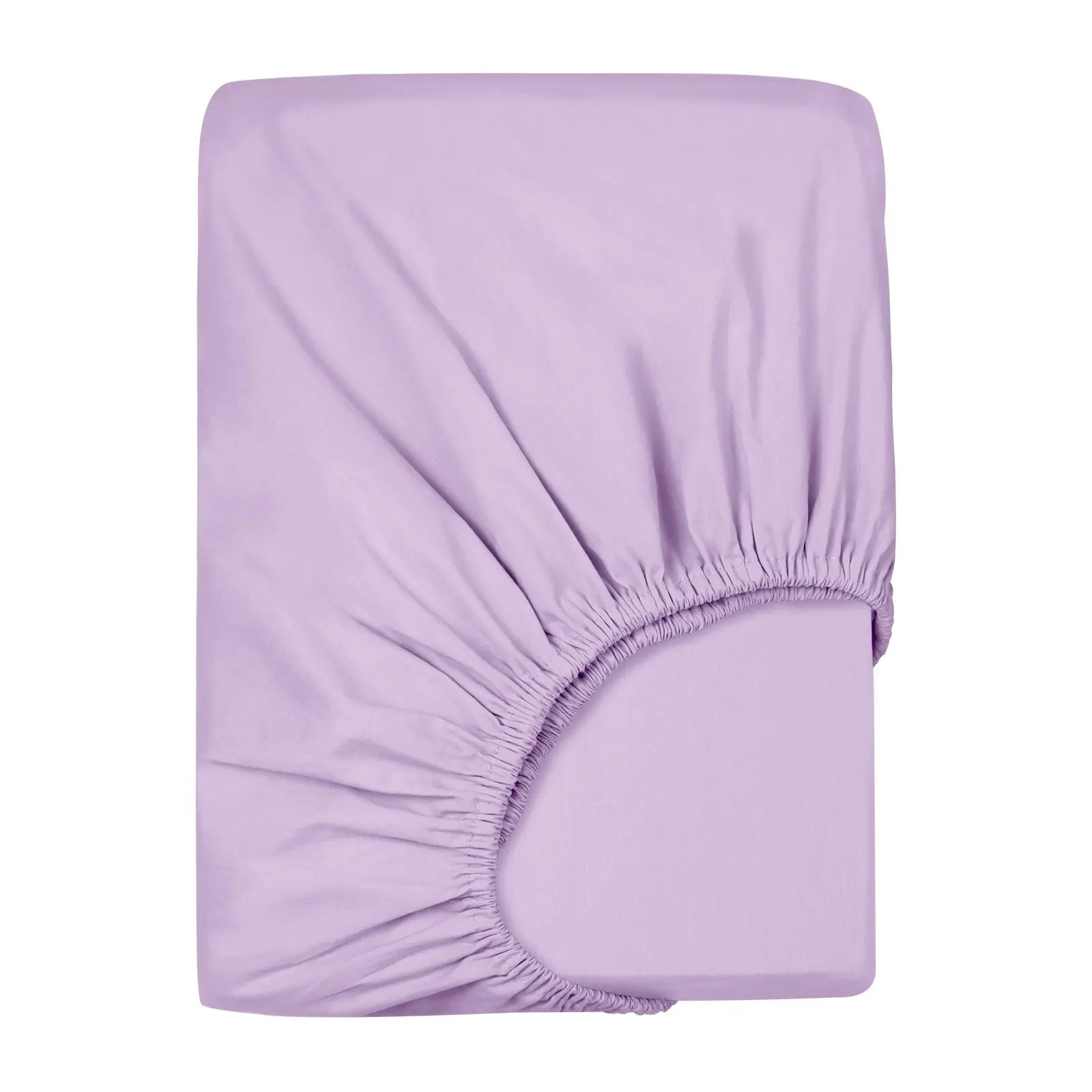 Linenova 100% Cotton Fitted Sheet Ultra Soft Breathable For All Seasons Deep Pocket Up to 40CM