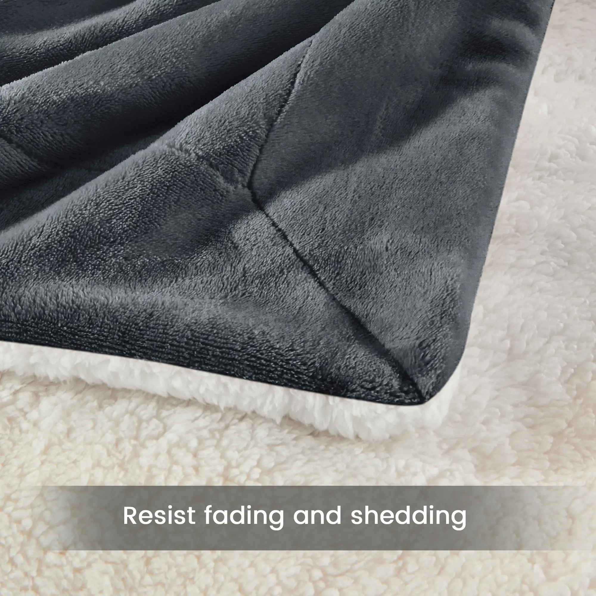 Linenova Sherpa Flannelette Fleece Throw Blanket Warm Soft Fuzzy Blankets For Winter Sofa,Bedroom,Camping,Travel