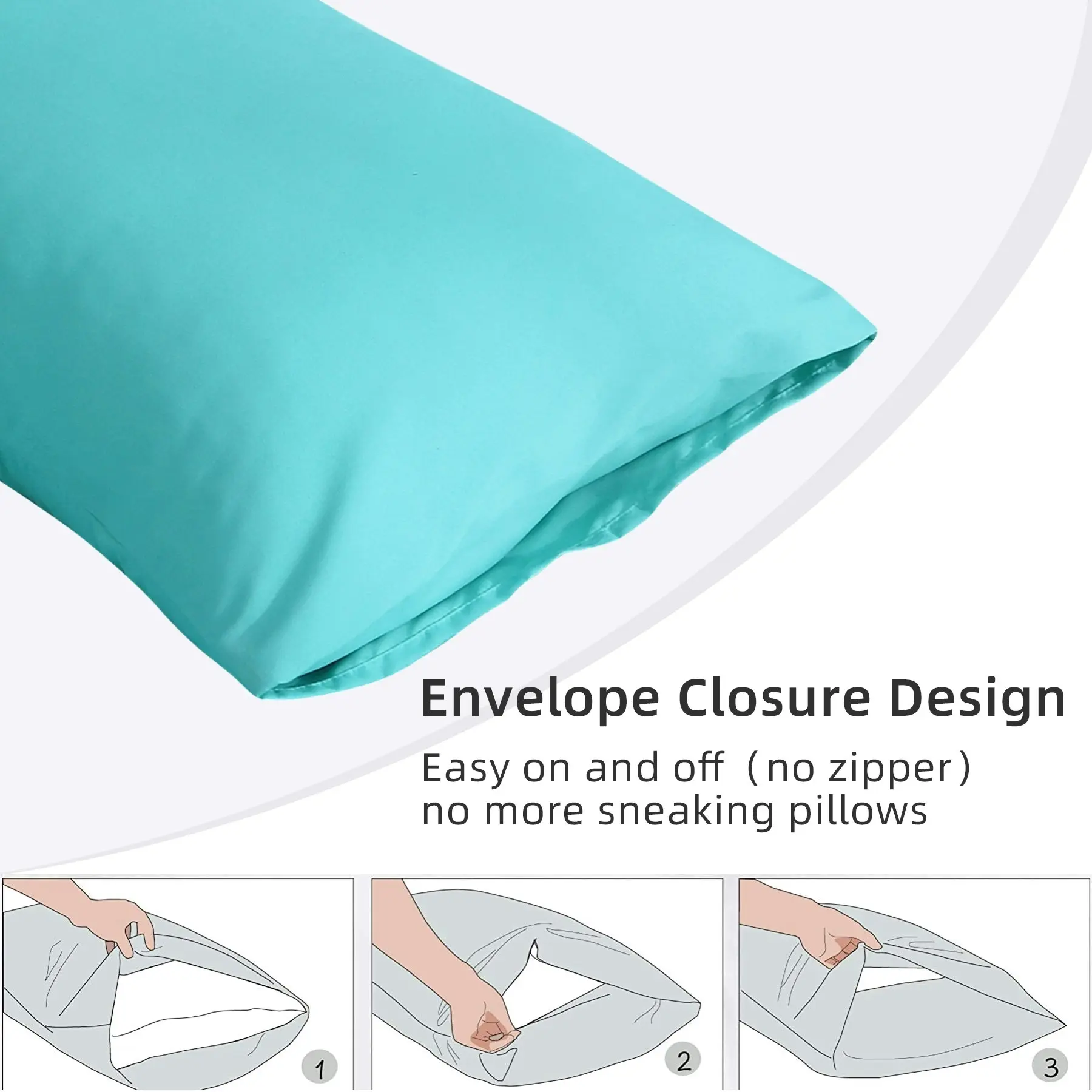 Linenova 2000TC Hotel Soft Quilt Cover Pillowcases Set(Teal,5 Sizes)