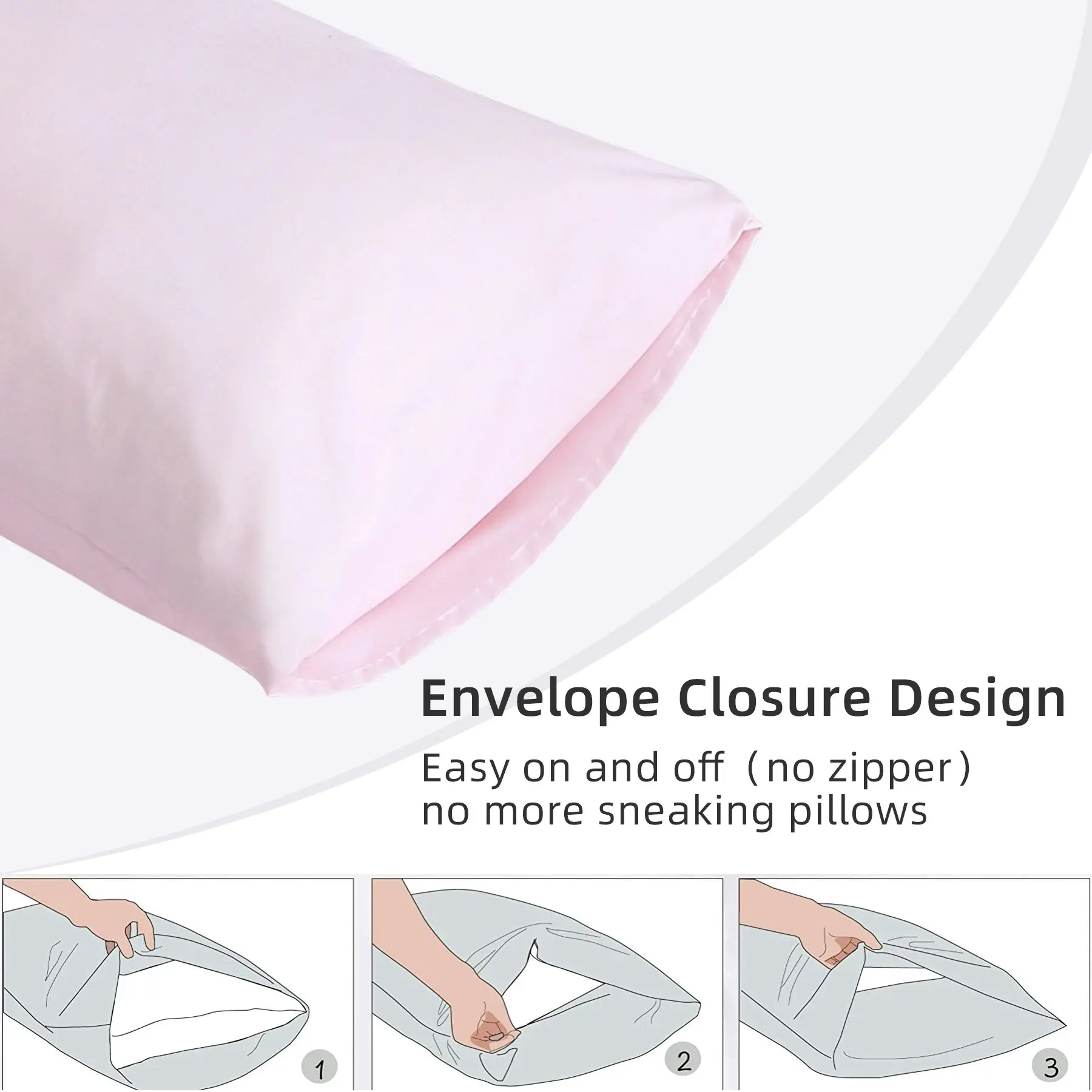 Linenova 2000TC Hotel Soft Quilt Cover Pillowcases Set(Light Pink,5 Sizes)