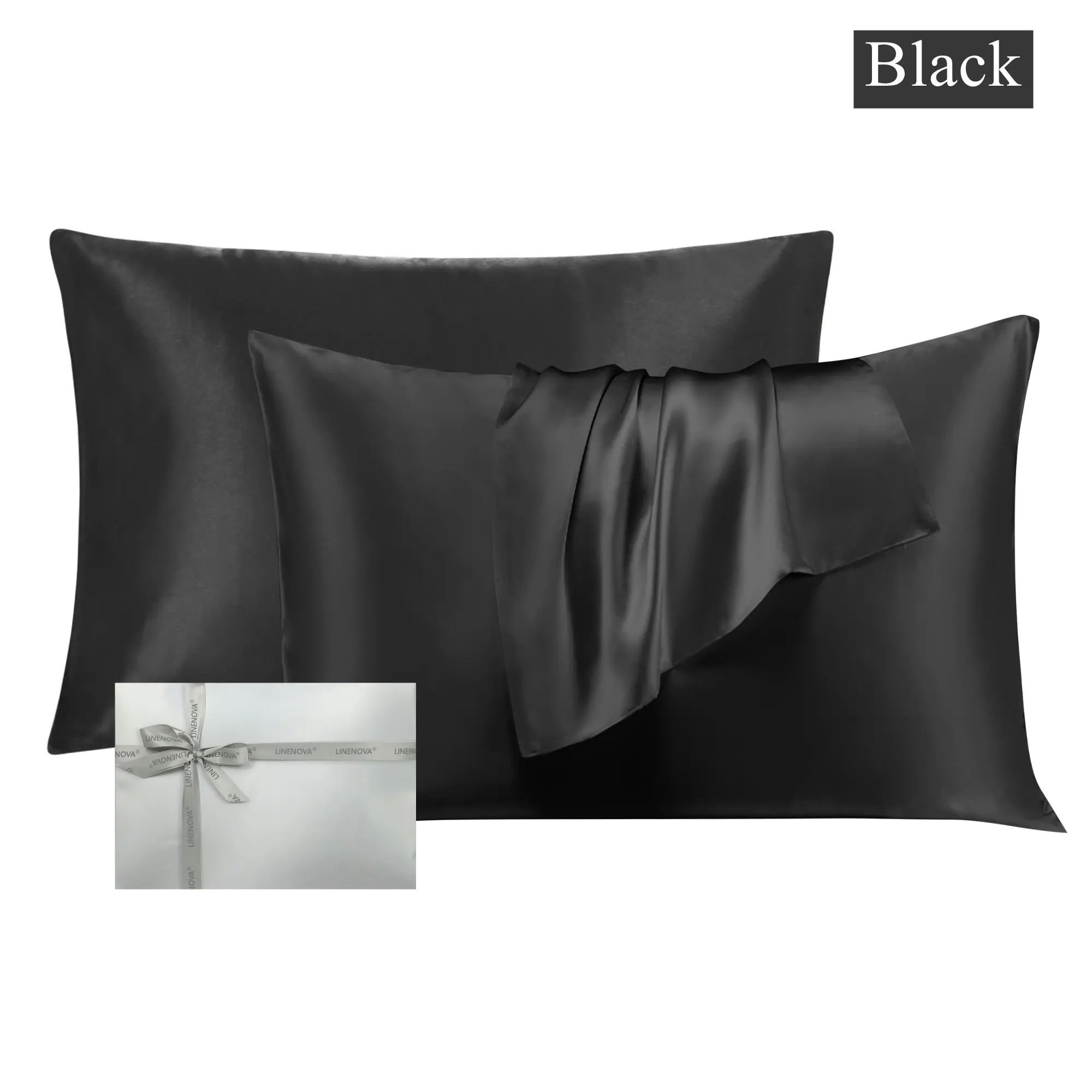 Linenova Double-sided 100% Mulberry Silk Pillowcases Luxury 22 Momme Pillow Cases