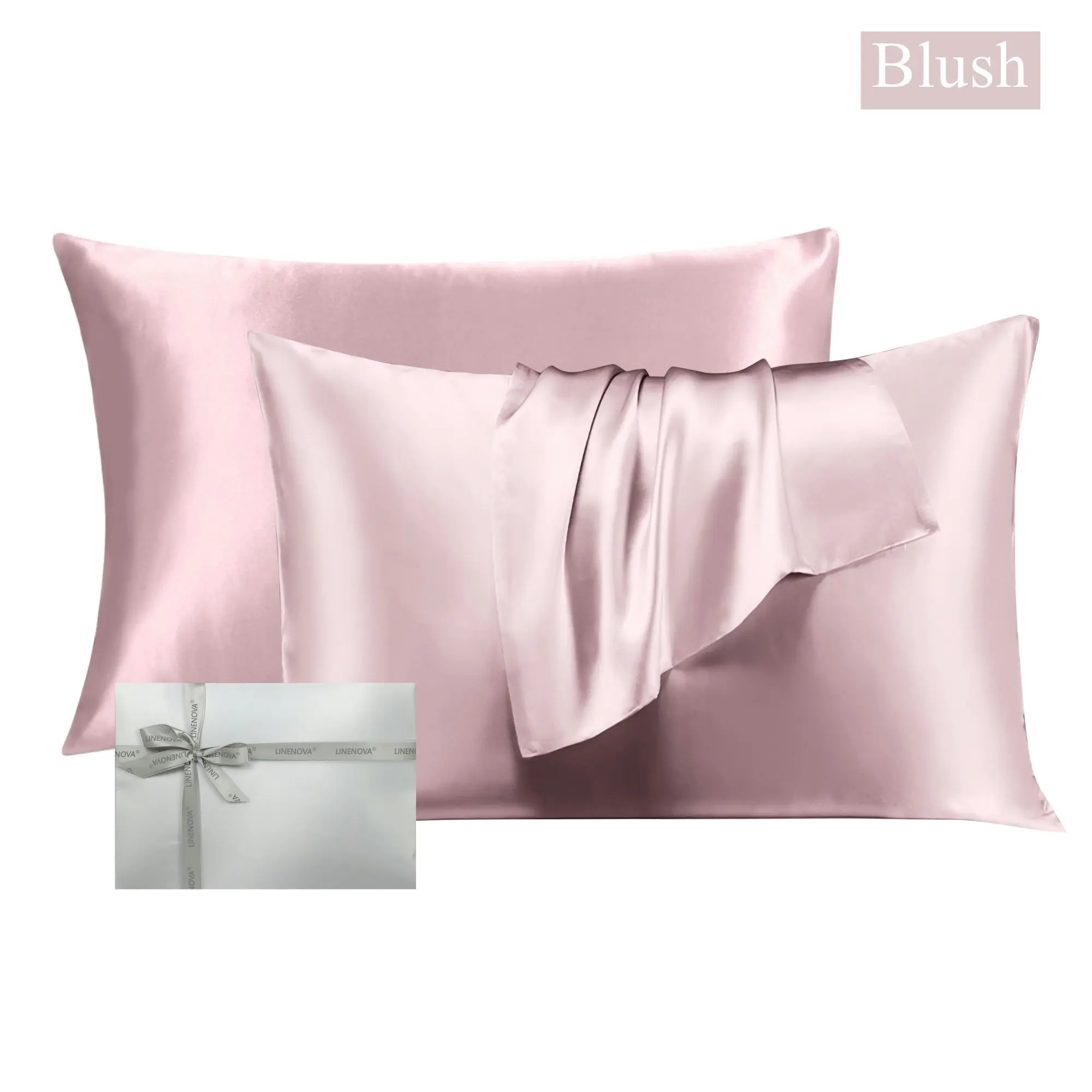 Linenova Double-sided 100% Mulberry Silk Pillowcases Luxury 22 Momme Pillow Cases